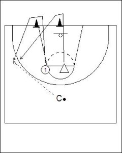 1 on 1 Wing Chaser Drill Diagram 1