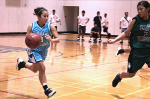 The Dribbling Pocket is very important during the initial stages of teaching a player how to dribble a basketball. The dribbling pocket allows a player to walk, run and sprint while dribbling the basketball without fear of kicking the ball (Photo Source: squdgee)